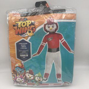 Nick Junior Top Wing Rod Toddler Child Costume Nickelodeon Jr Red Bird Pilot